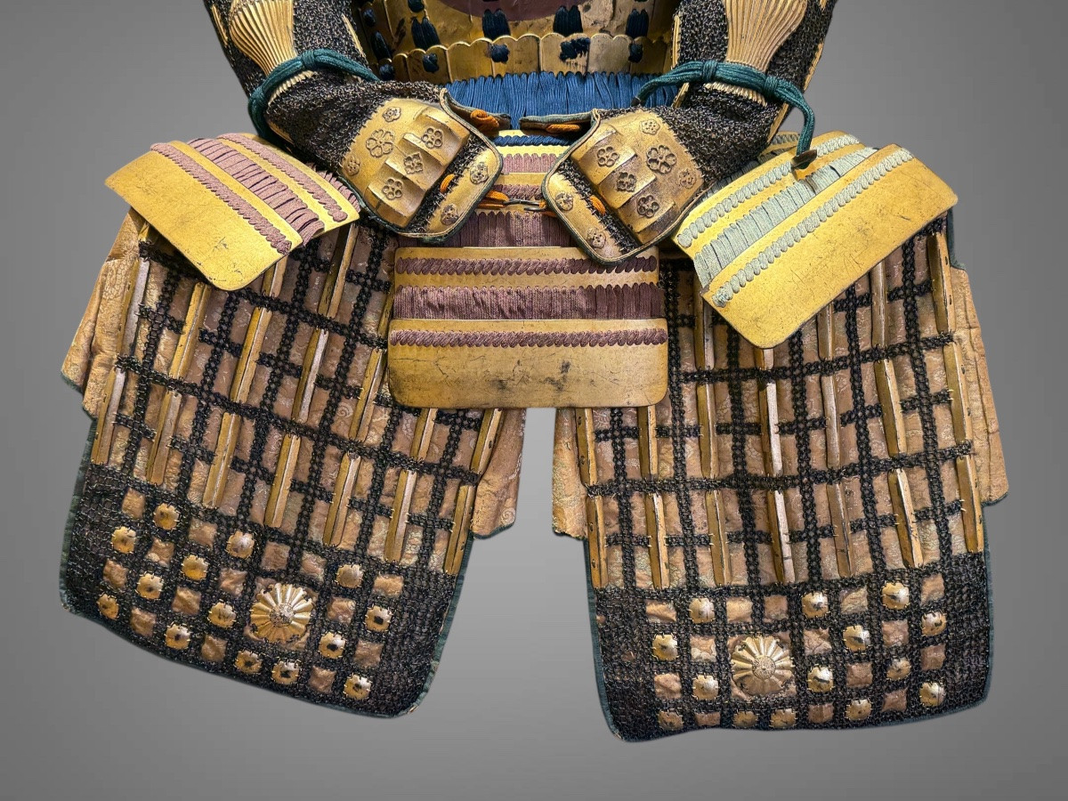 Armure Complète De Samuraï du clan Asakura  - Période Edo (1603-1868).-photo-6