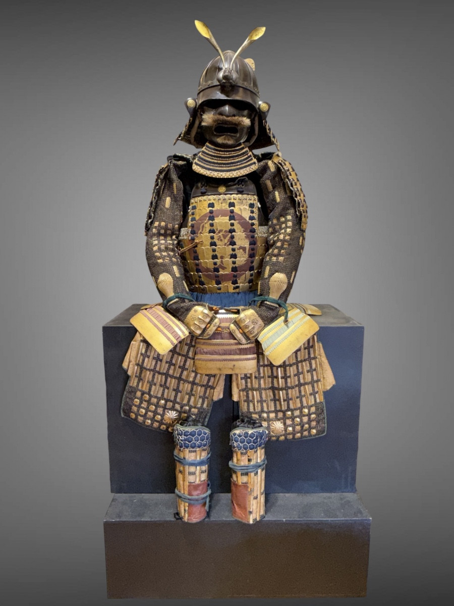 Armure Complète De Samuraï du clan Asakura  - Période Edo (1603-1868).
