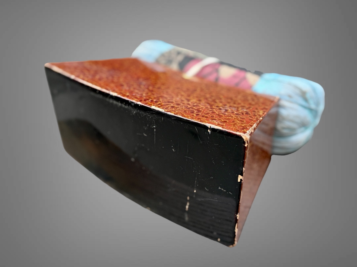 Takamakura, Tsugaru-nuri Lacquer Neck Rest - Edo Period (1603-1868).-photo-6