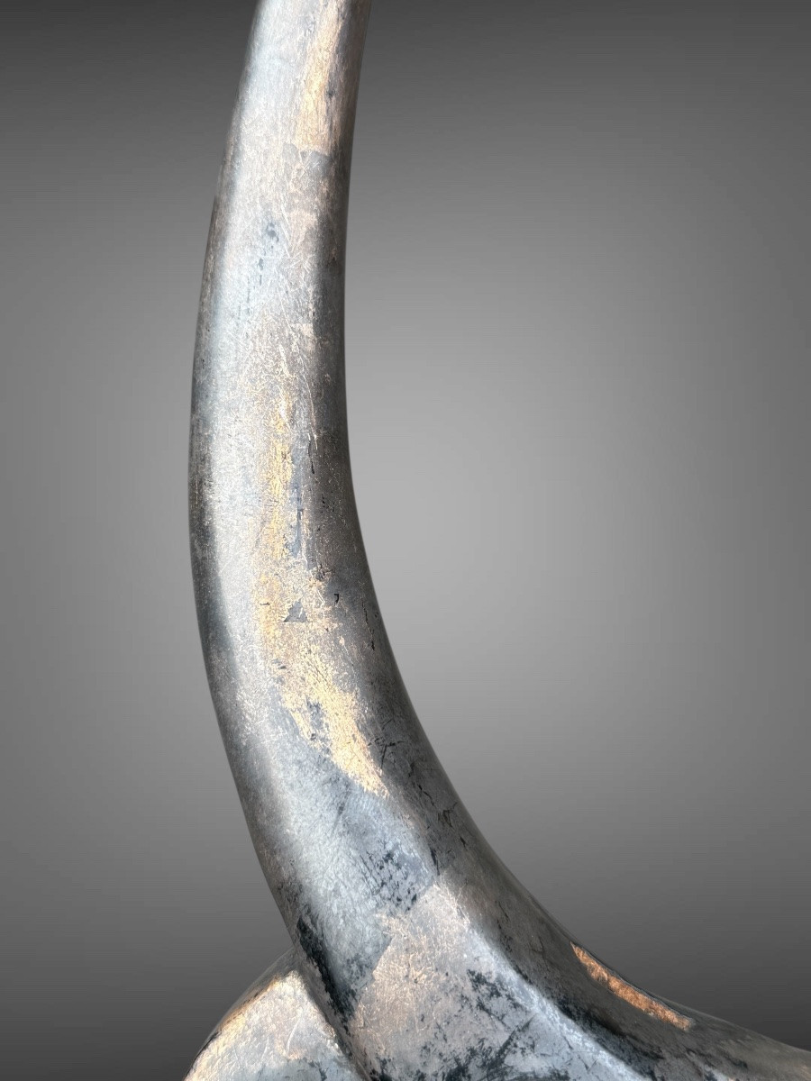 Carved Wooden Maetate Depicting A Pair Of Tongs - Edo Period (1603 - 1868).-photo-4