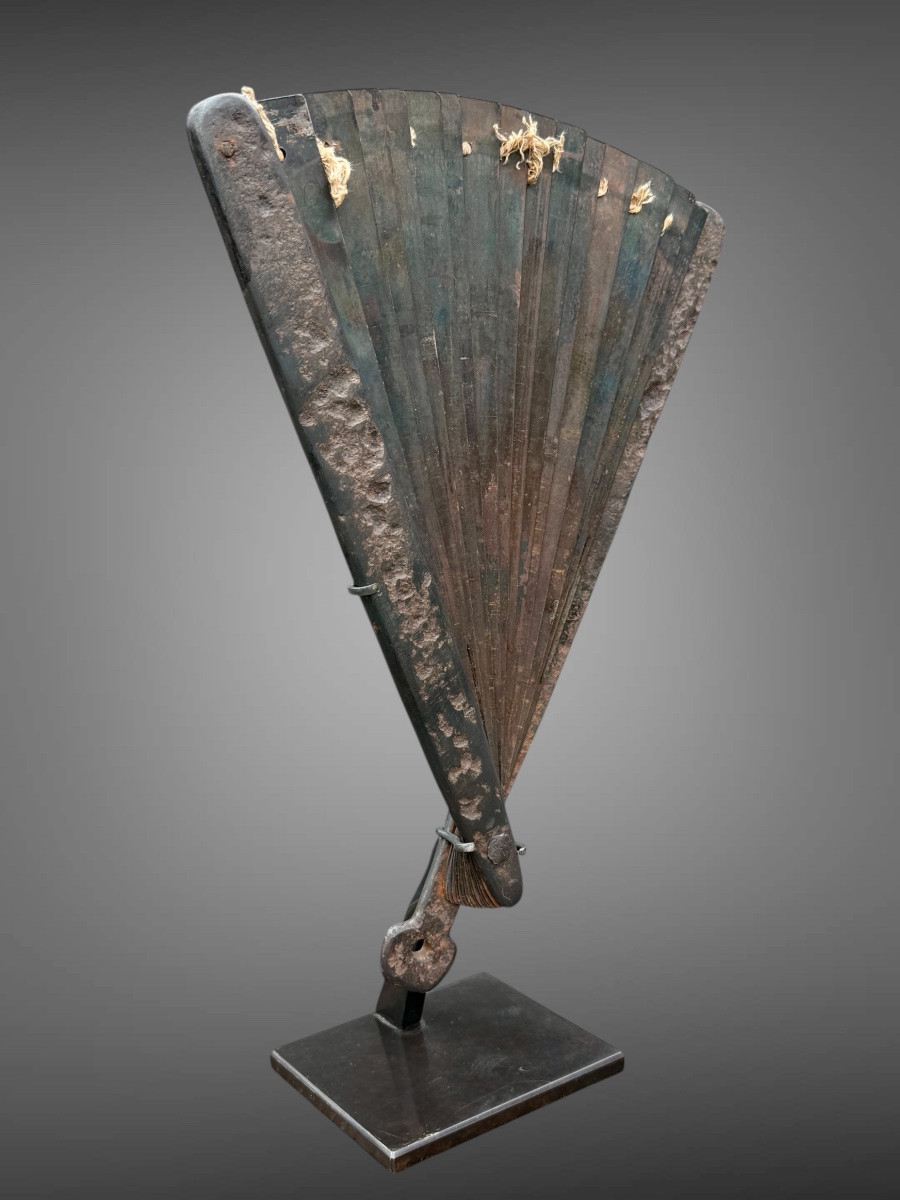 Tessen, War Fan Made Entirely Of Iron - Edo Period (1603-1868).-photo-3