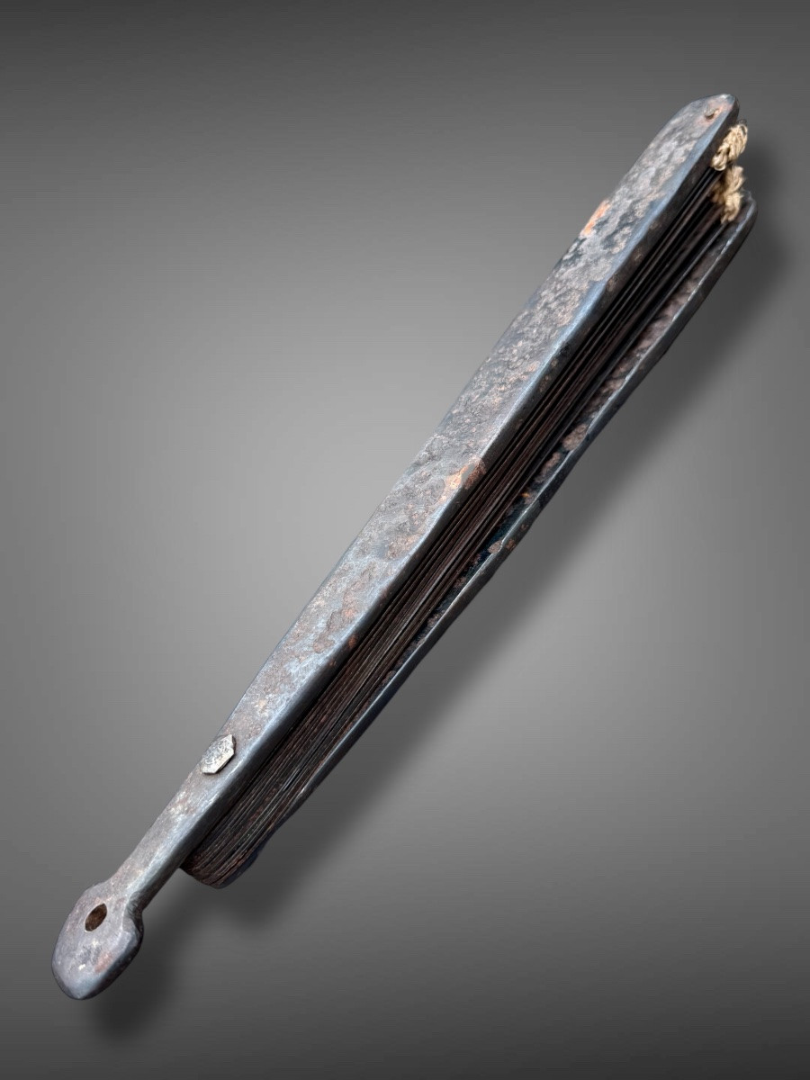 Tessen, War Fan Made Entirely Of Iron - Edo Period (1603-1868).-photo-4