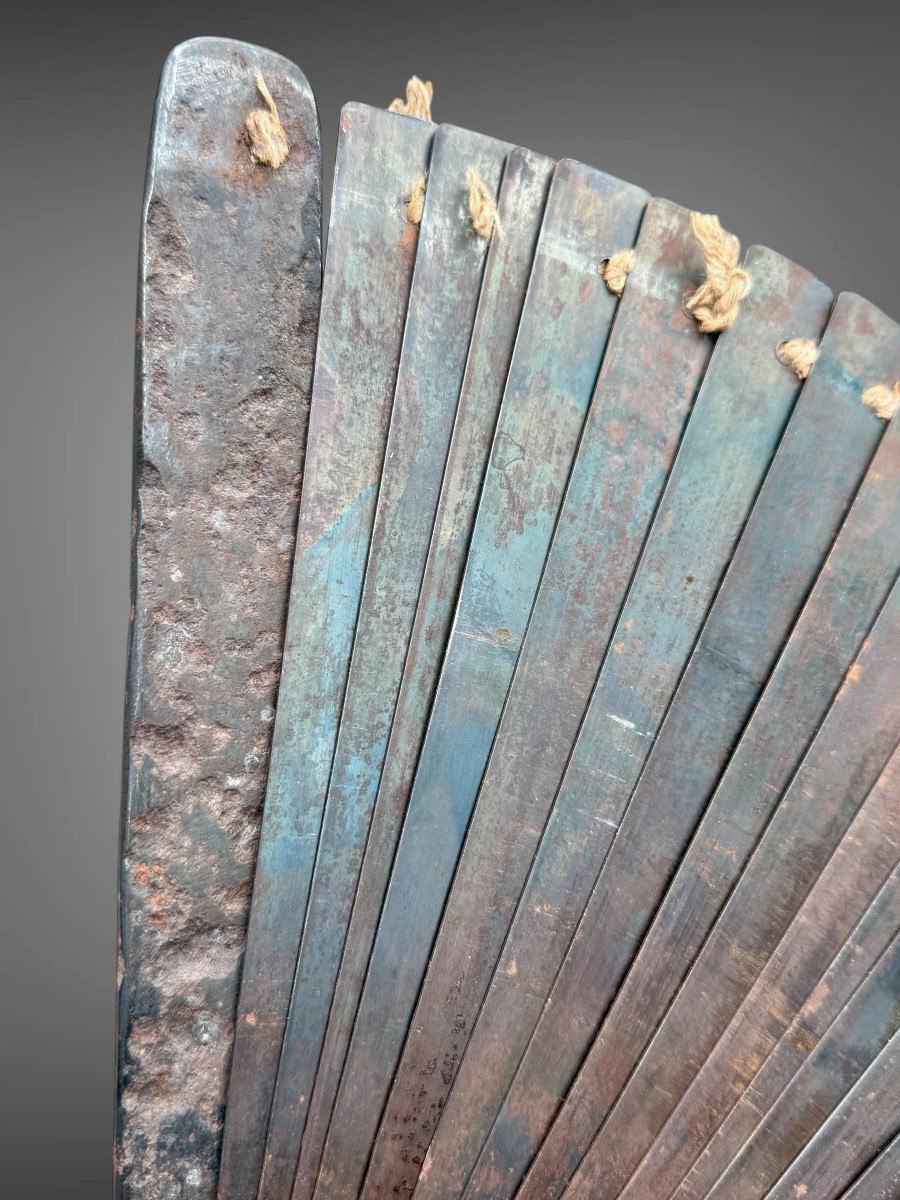 Tessen, War Fan Made Entirely Of Iron - Edo Period (1603-1868).-photo-5