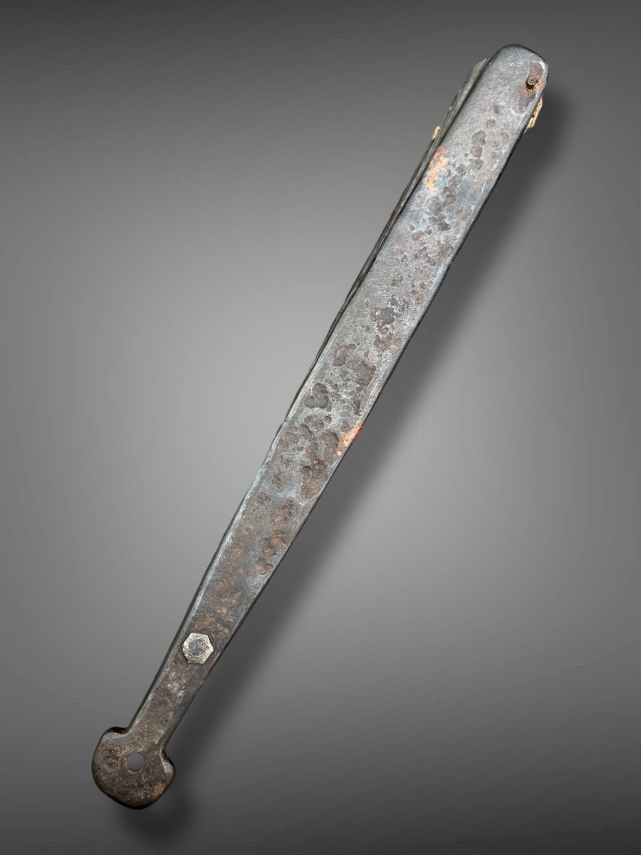 Tessen, War Fan Made Entirely Of Iron - Edo Period (1603-1868).-photo-8