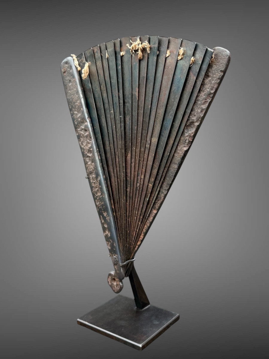 Tessen, War Fan Made Entirely Of Iron - Edo Period (1603-1868).