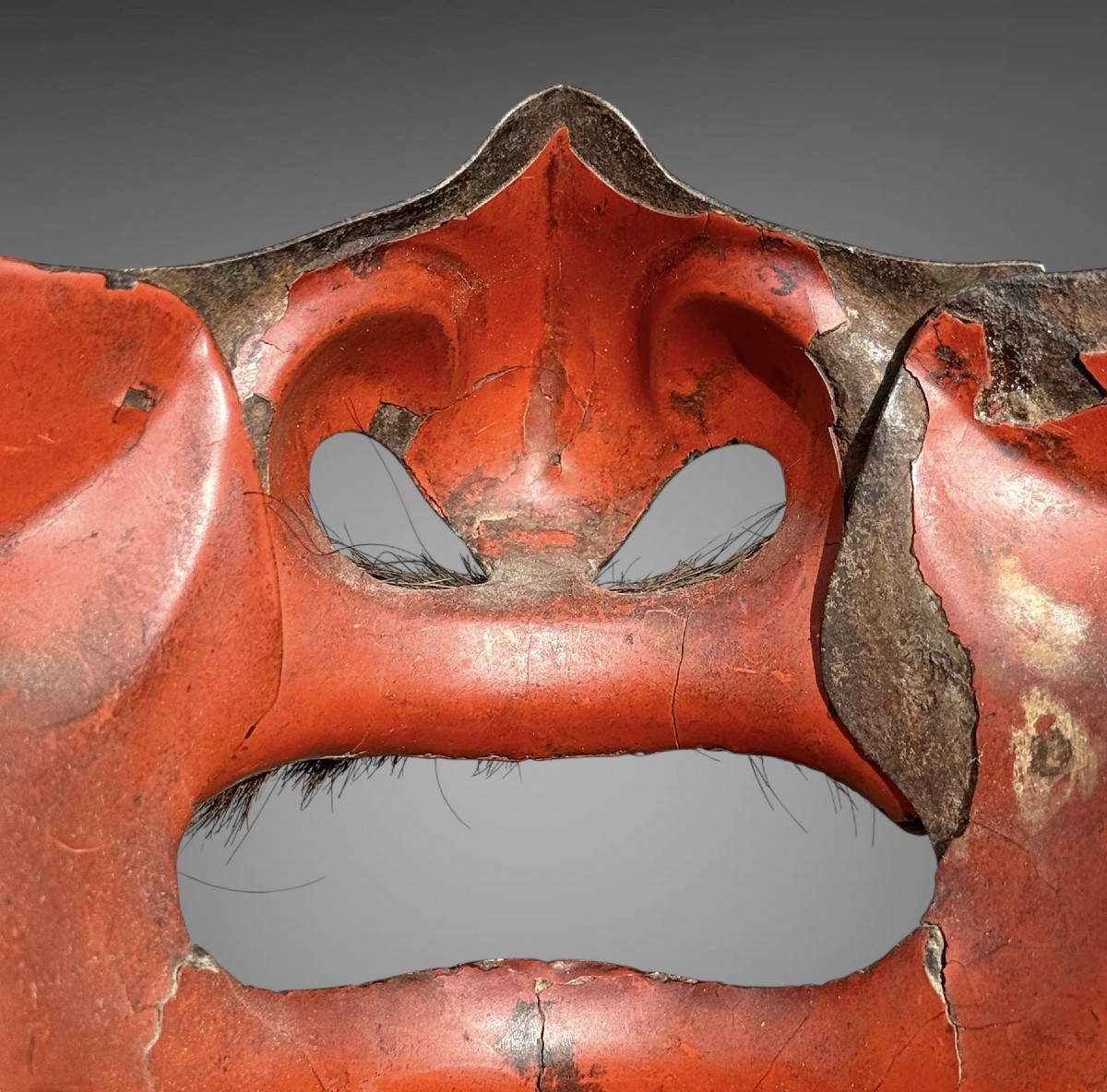 Half Samurai Mempo Mask - Edo Period (1603-1868).-photo-6