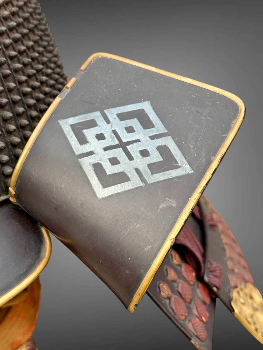 Kabuto Set Of 62 Blades + Mempo Tengu Of A Samurai From The Takeda Clan - Edo Period (1603-1868)-photo-1