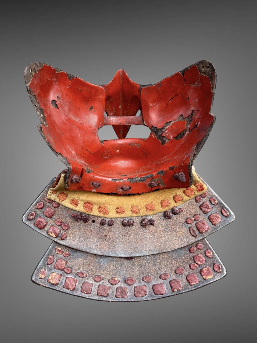 Kabuto Set Of 62 Blades + Mempo Tengu Of A Samurai From The Takeda Clan - Edo Period (1603-1868)-photo-8