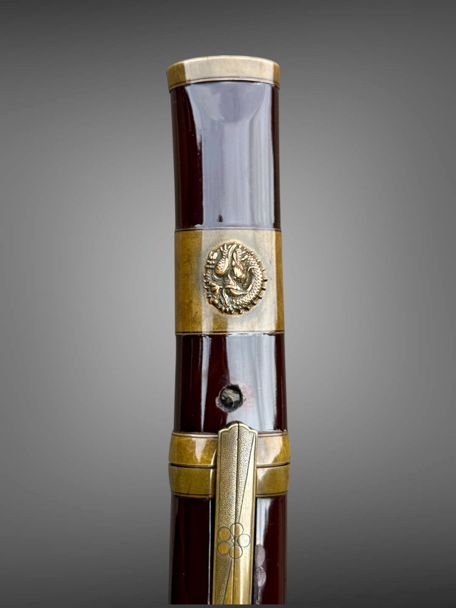 Tanto de samurai du clan Maeda , Certificats NBTHK pour la lame et le koshirae - Muromashi.-photo-2