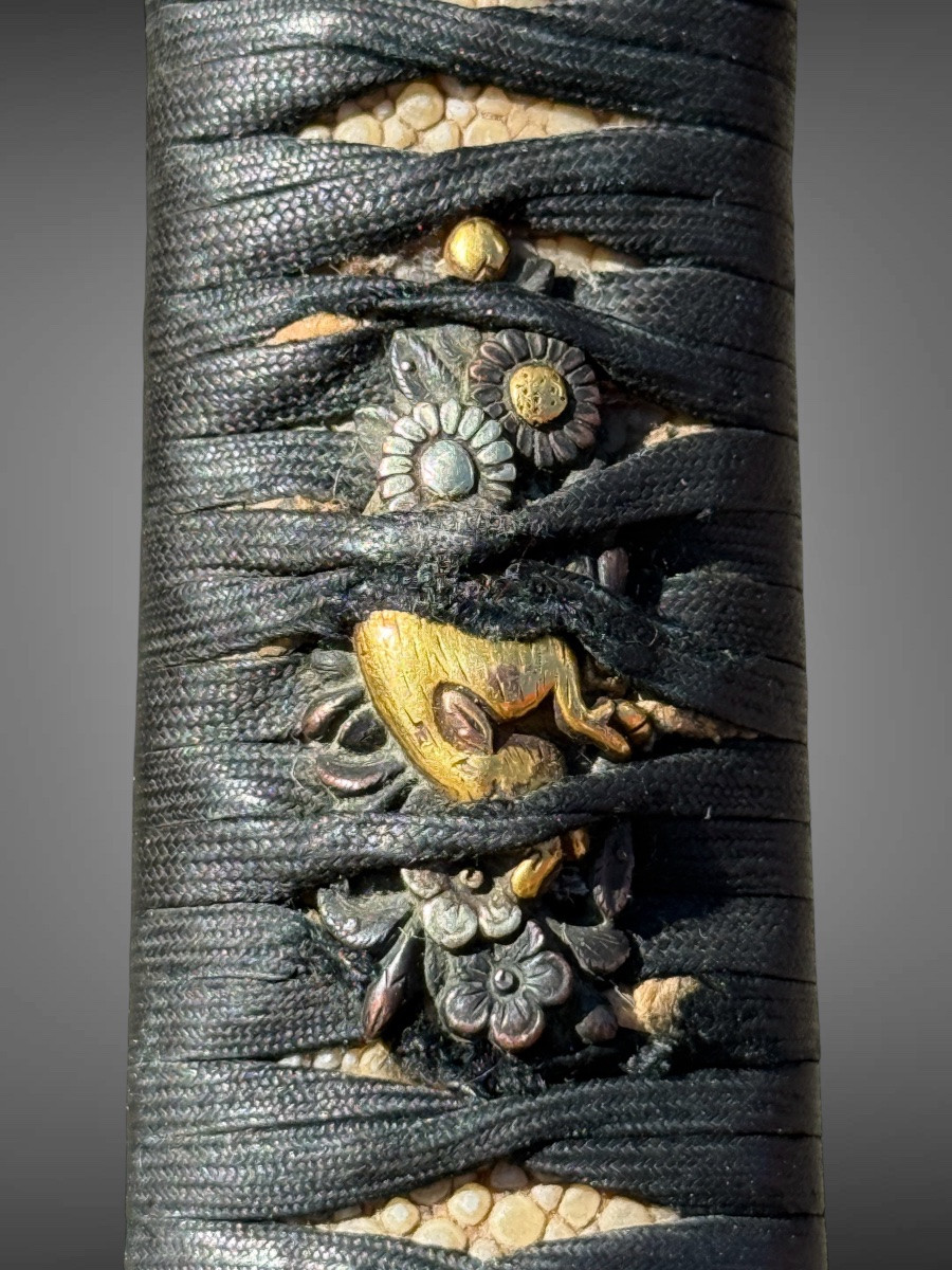Samurai Tanto, Shagreen Saya - Edo Period (1603-1868).-photo-4