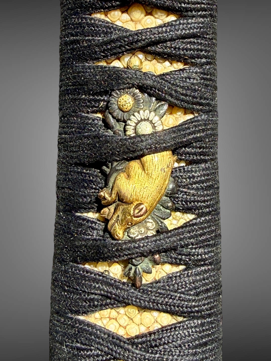 Samurai Tanto, Shagreen Saya - Edo Period (1603-1868).-photo-4