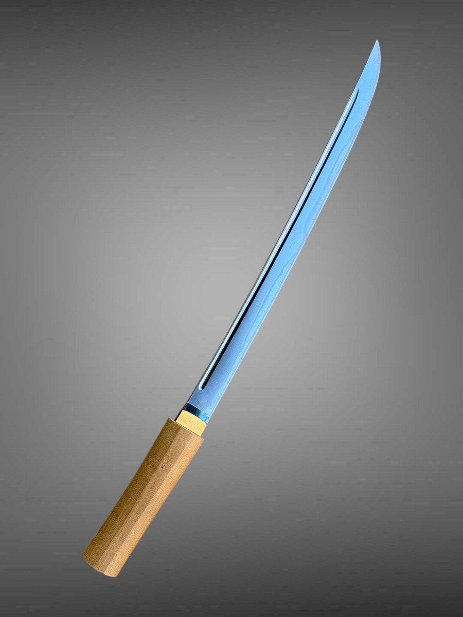 Sabre Japonais Wakizashi signé et daté, shirasaya et certificat NBTHK Hozon - Période Muromashi-photo-5