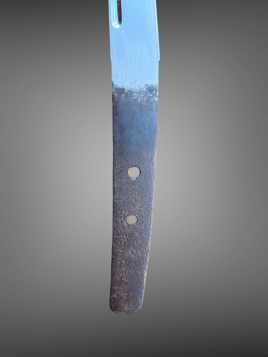 Sabre Japonais Wakizashi signé et daté, shirasaya et certificat NBTHK Hozon - Période Muromashi-photo-7