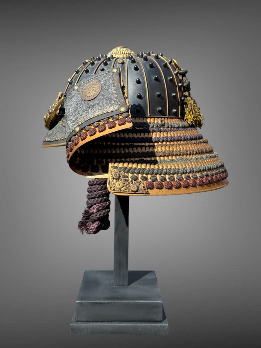 Samurai Kabuto Decorated With The Mon Of The Asakura Clan - Shōwa Period (1926-1989).-photo-3