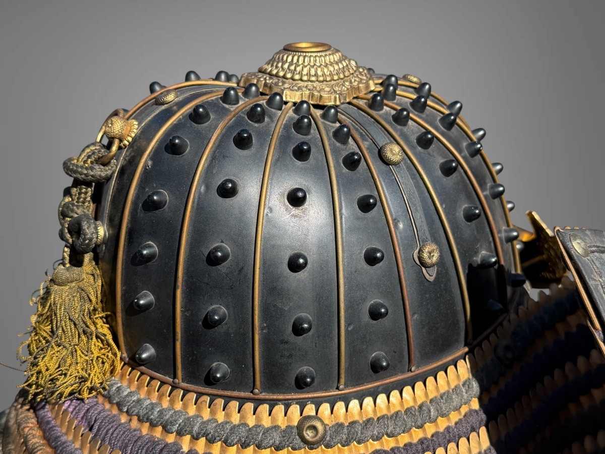 Samurai Kabuto Decorated With The Mon Of The Asakura Clan - Shōwa Period (1926-1989).-photo-5