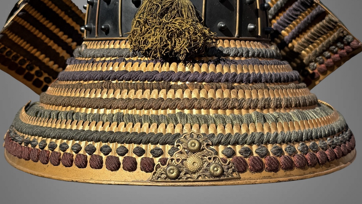 Samurai Kabuto Decorated With The Mon Of The Asakura Clan - Shōwa Period (1926-1989).-photo-6