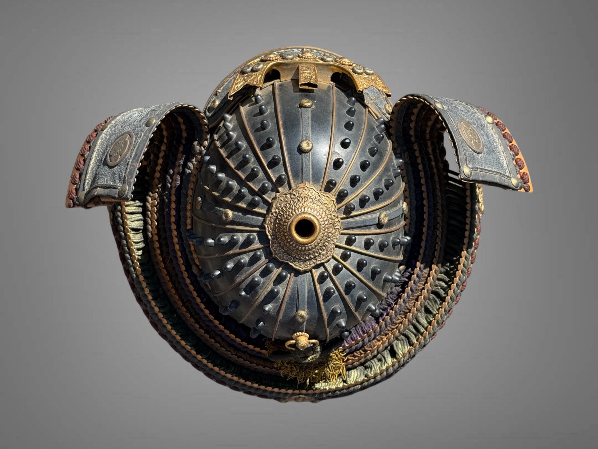 Samurai Kabuto Decorated With The Mon Of The Asakura Clan - Shōwa Period (1926-1989).-photo-8