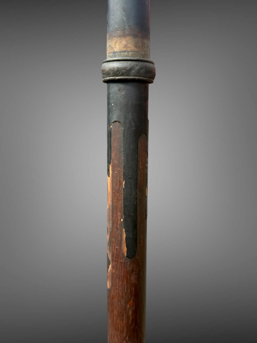 Element sommital de sashimono du clan Mimura - Période Edo (1603-1868).-photo-3