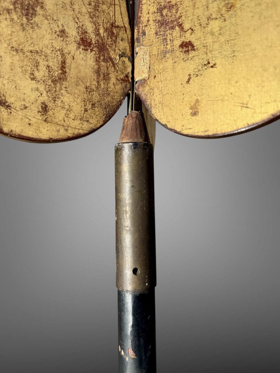 Element sommital de sashimono du clan Mimura - Période Edo (1603-1868).-photo-4