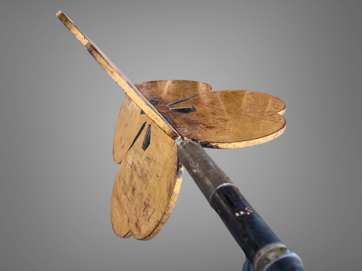 Element sommital de sashimono du clan Mimura - Période Edo (1603-1868).-photo-7