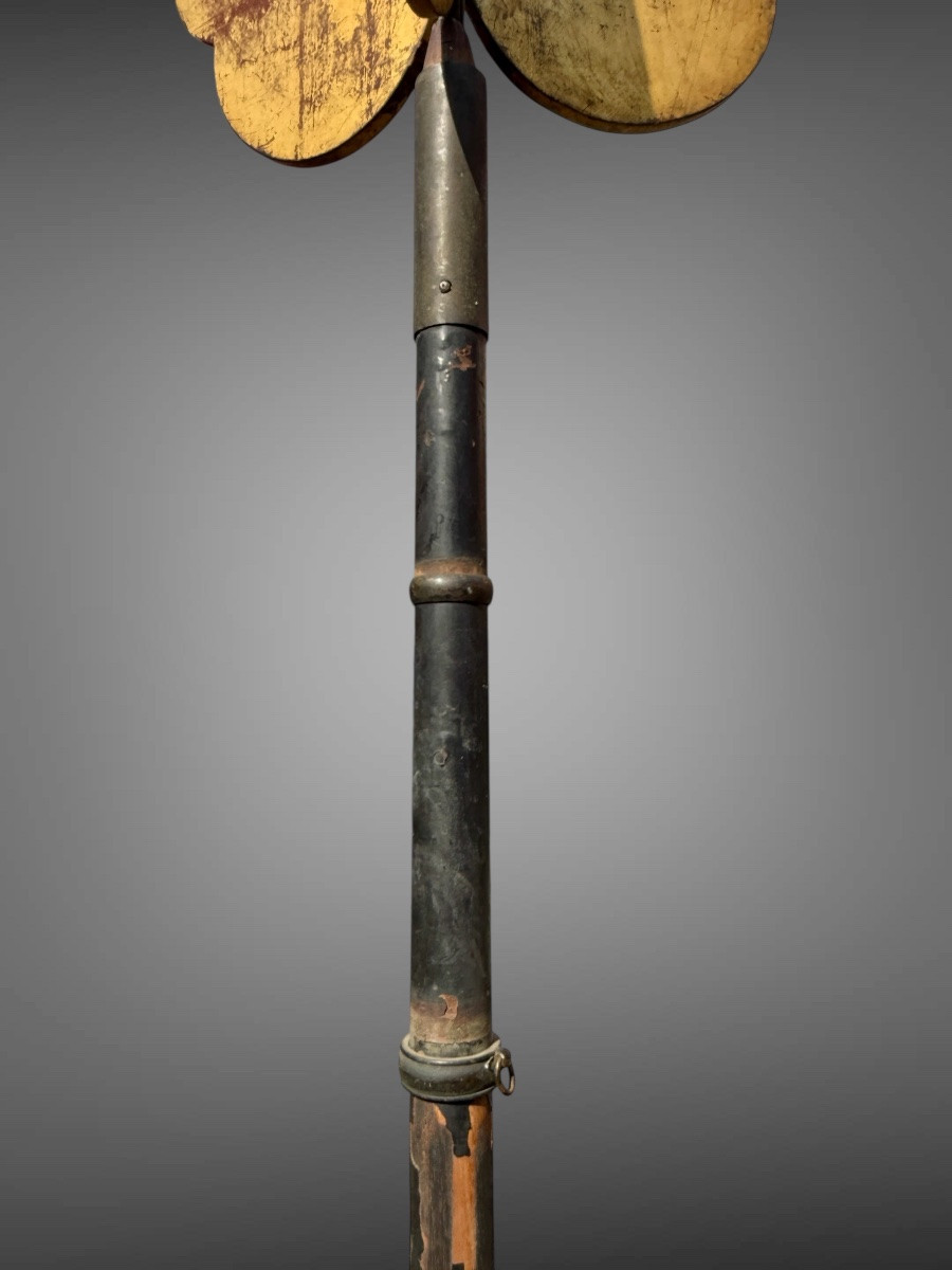 Element sommital de sashimono du clan Mimura - Période Edo (1603-1868).-photo-8