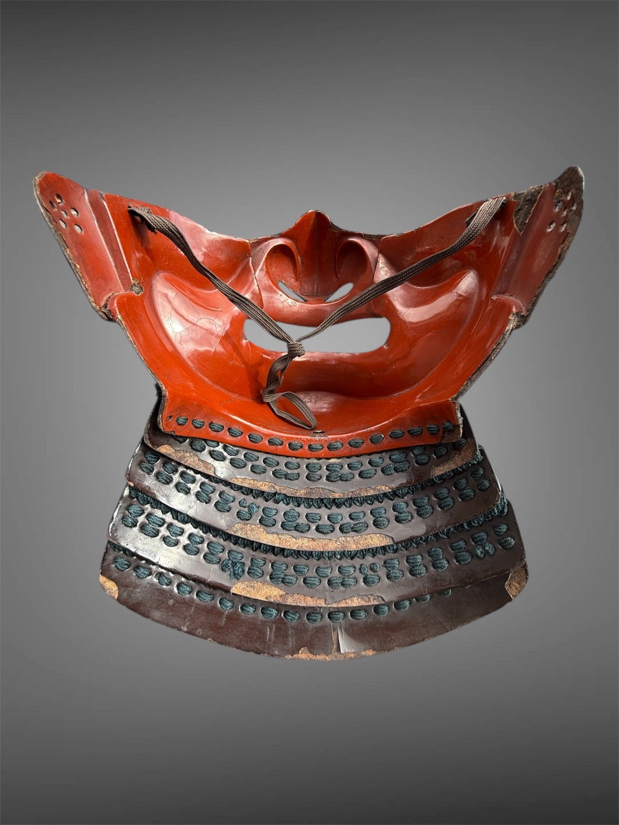 Mempo Samurai Half Mask - Edo Period (1603-1868).-photo-6