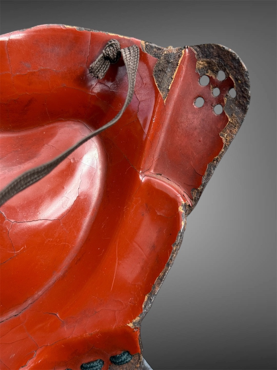 Mempo Samurai Half Mask - Edo Period (1603-1868).-photo-7