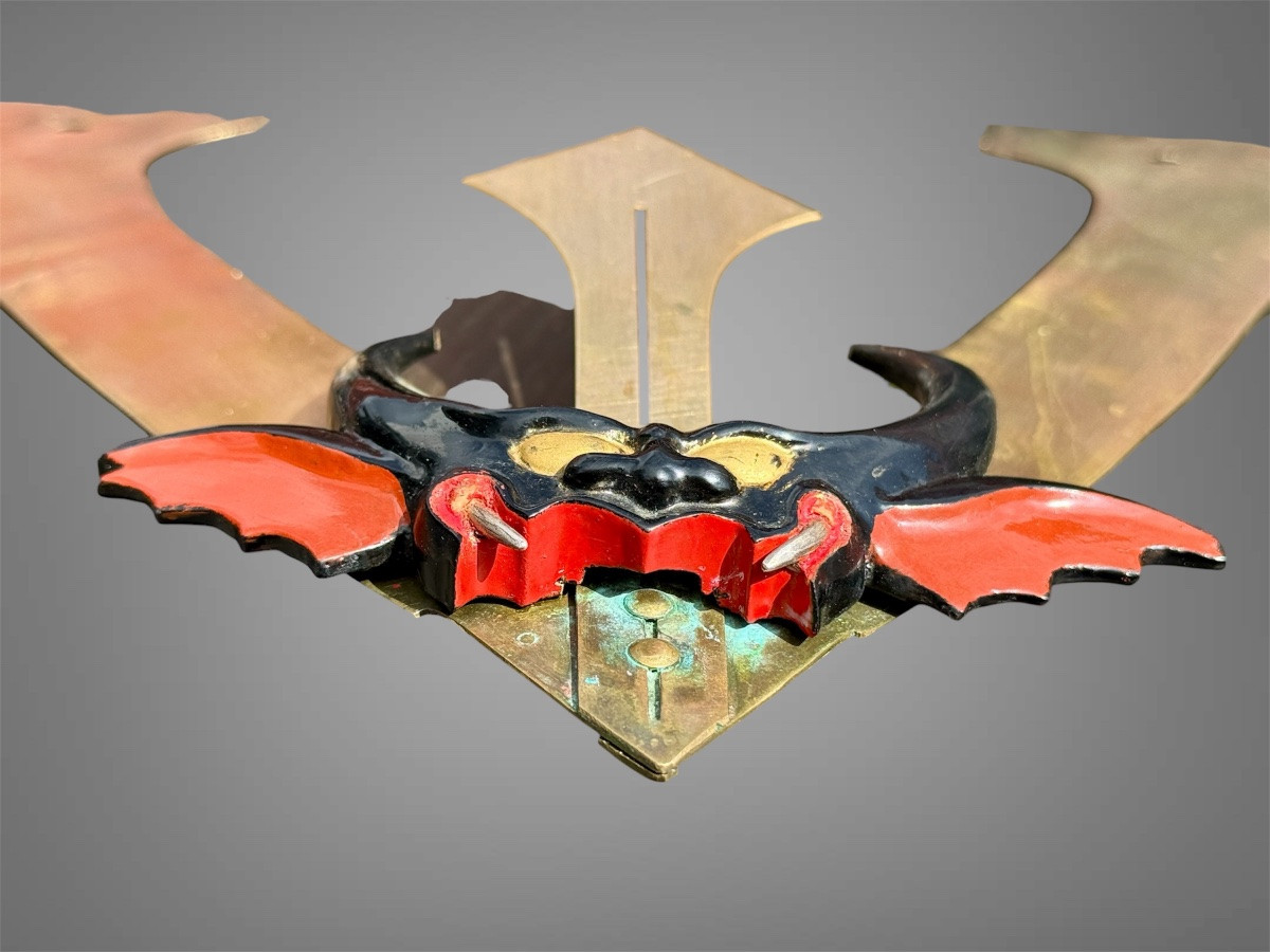 Large Maedate Decorated With An Oni Head - Edo Period (1603 - 1868).-photo-4