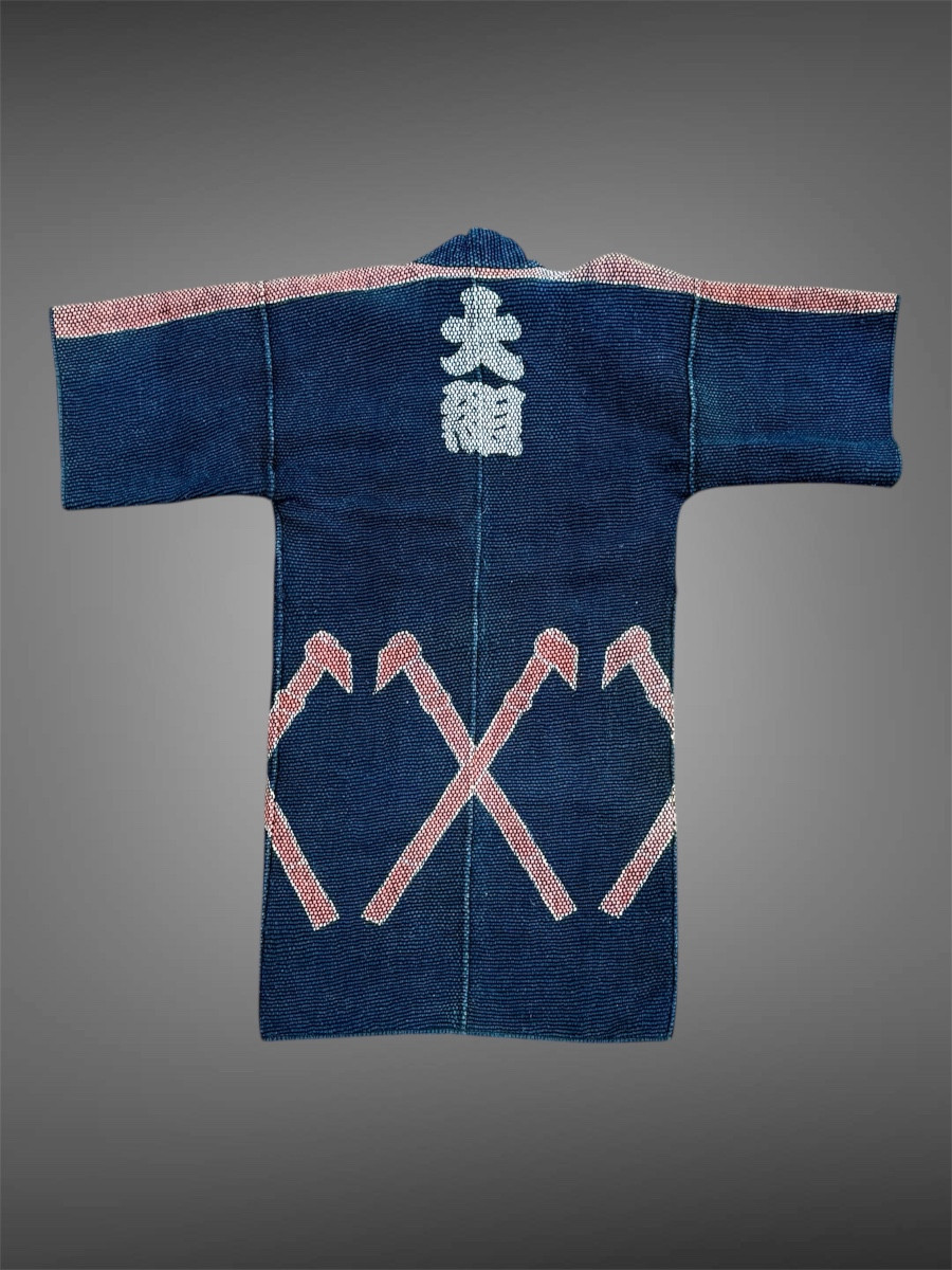 Japanese Firefighter's Kimono “hikeshi-banten” - Meiji Period (1868–1912).-photo-2