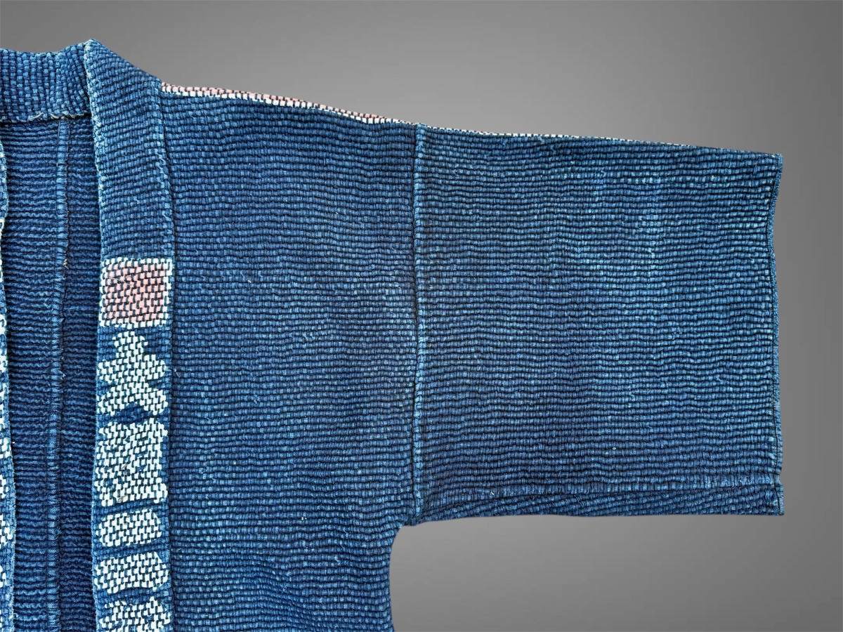 Japanese Firefighter's Kimono “hikeshi-banten” - Meiji Period (1868–1912).-photo-4