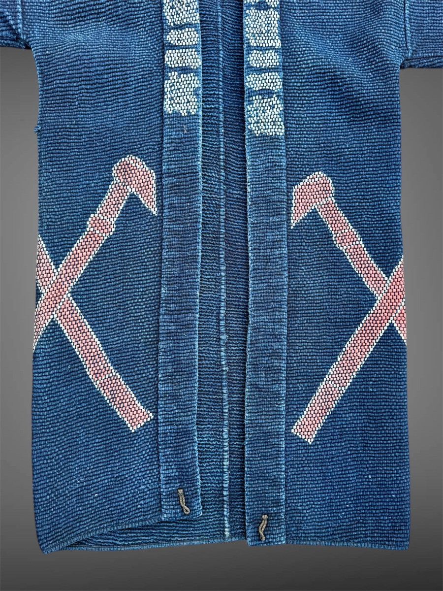 Japanese Firefighter's Kimono “hikeshi-banten” - Meiji Period (1868–1912).-photo-2