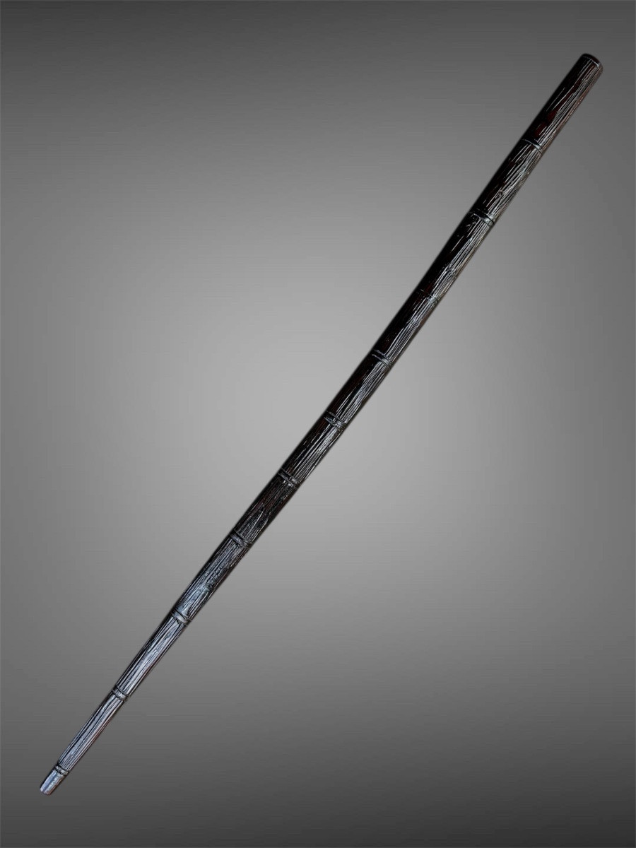 “shikomi-zue” - Wakizashi Concealed In A Cane, Mounted In Shirasaya - Kabun Era (c. 1661-1673).-photo-8