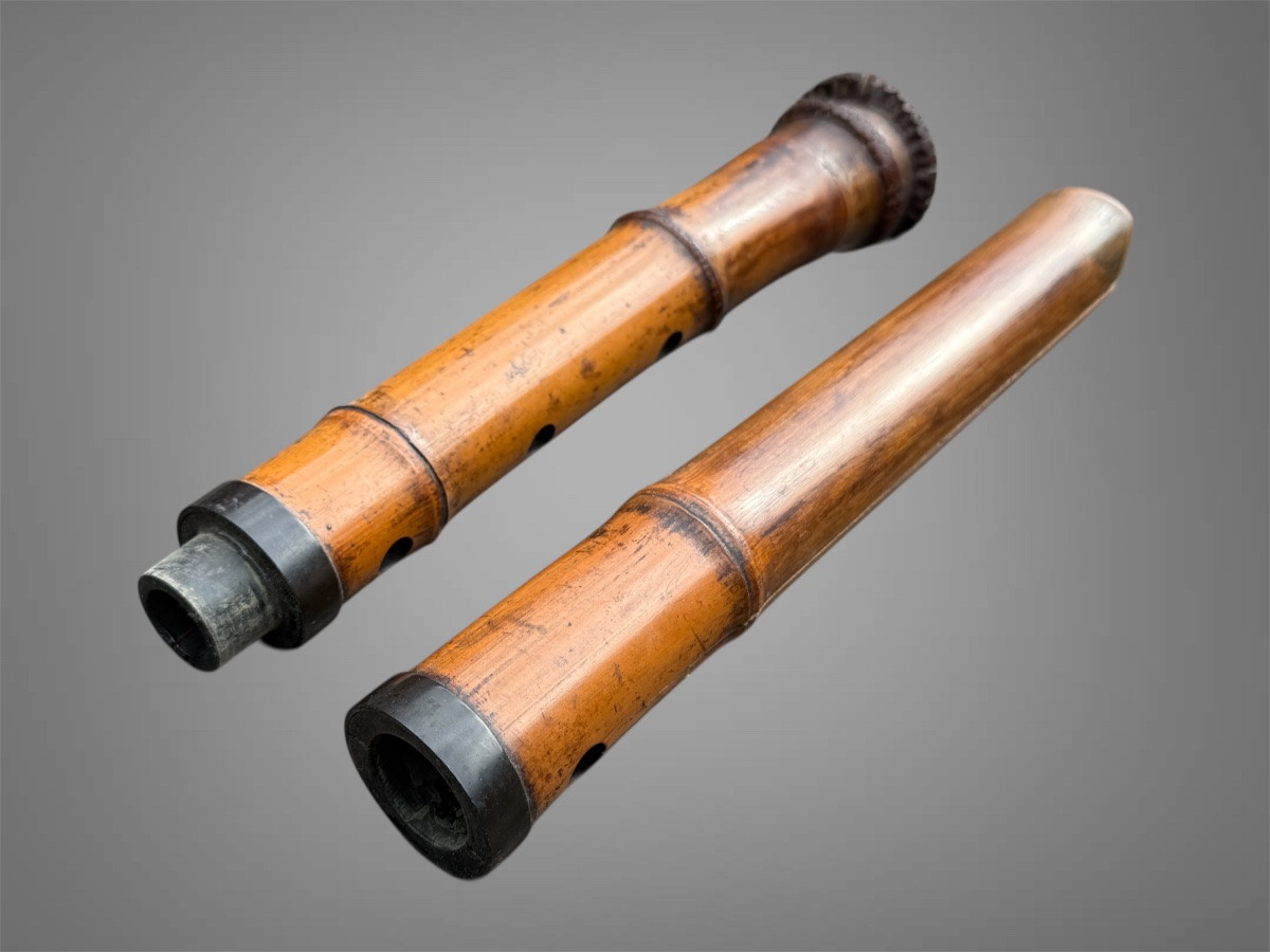 Shakuhachi, Bamboo Flute - Edo Period (1603 - 1868).-photo-2