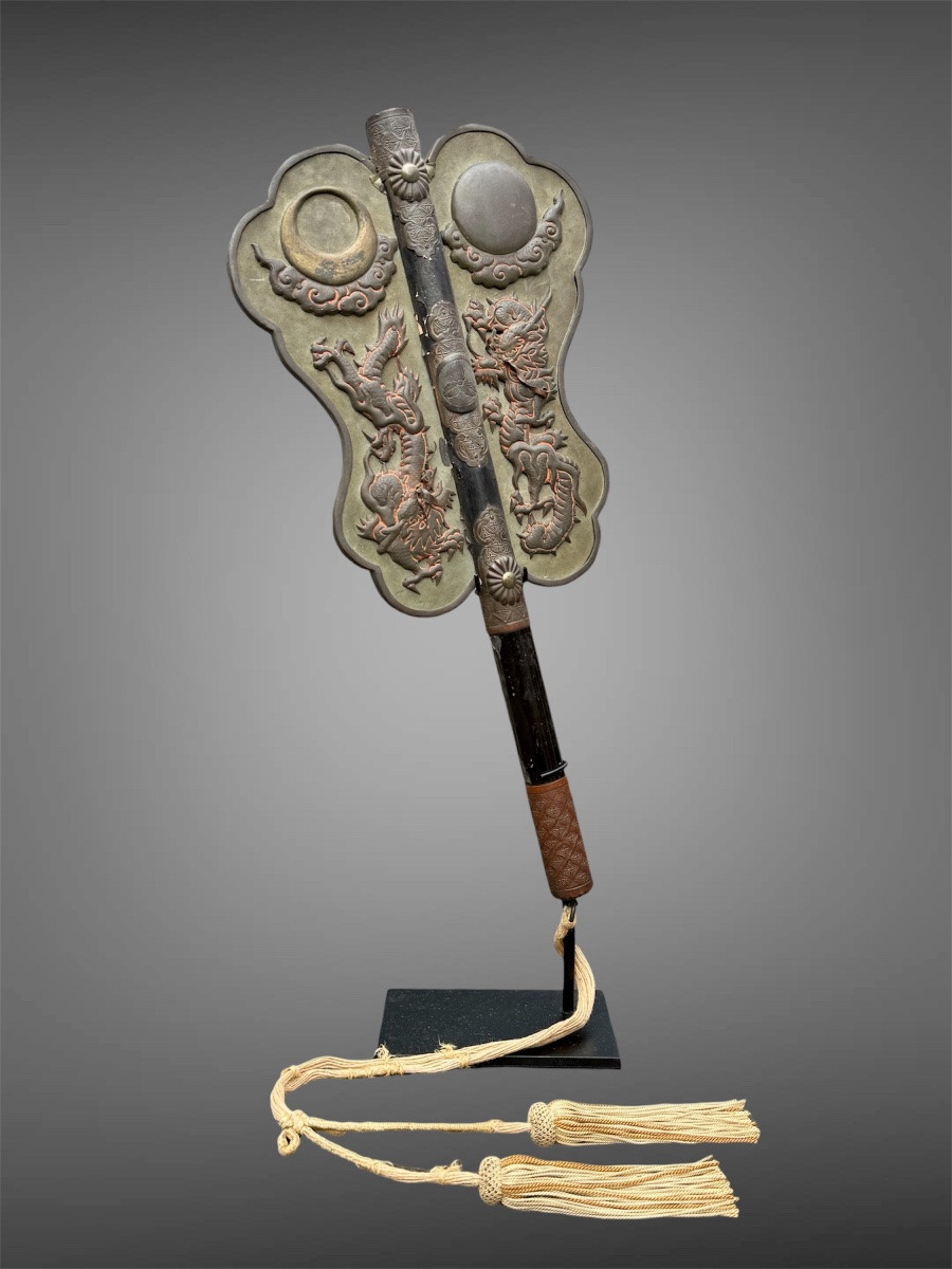 Gunbai, Command Fan Of A Samurai Of The Nukui Clan - Edo Period (1603-1868).-photo-2