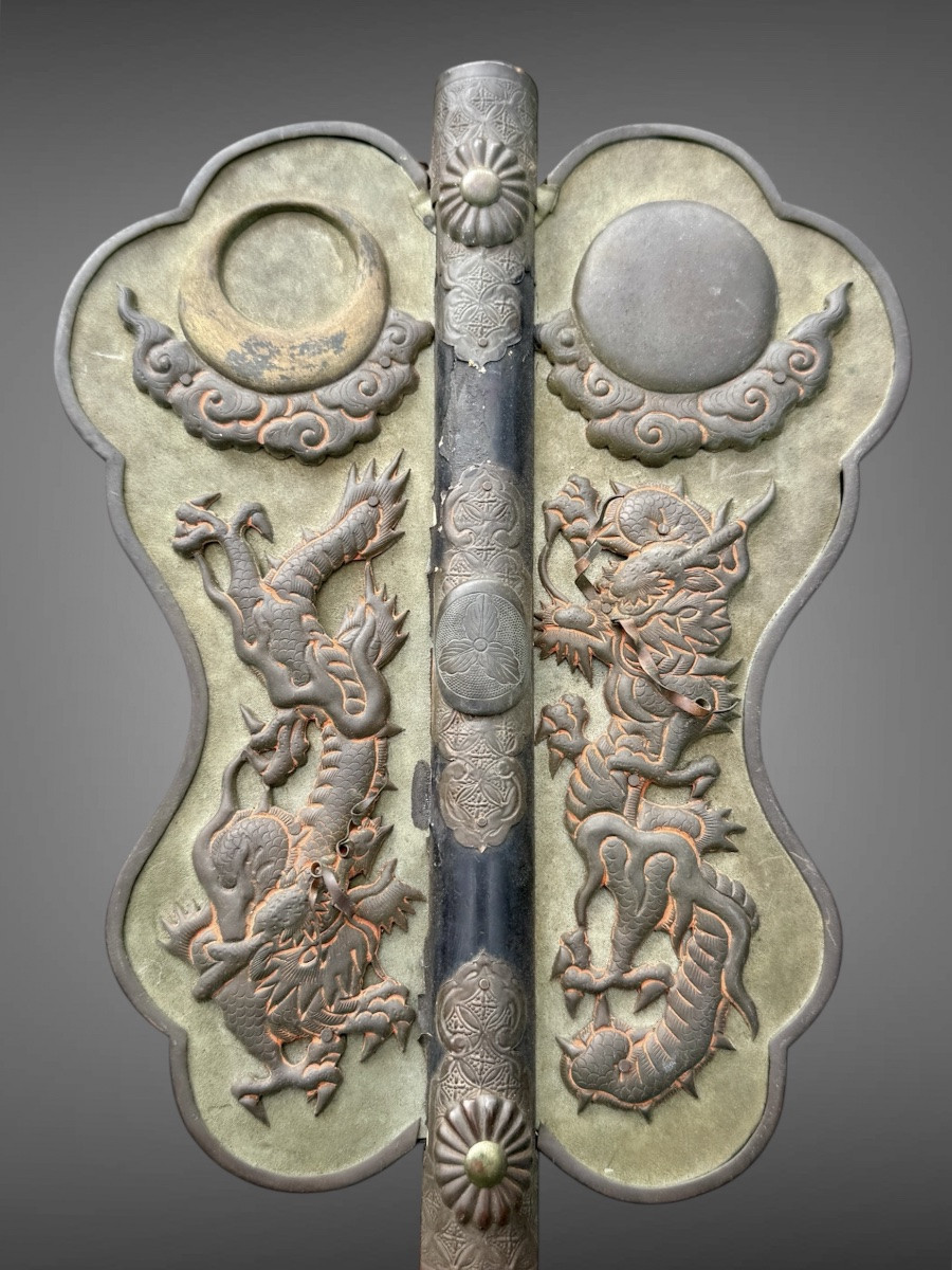 Gunbai, Command Fan Of A Samurai Of The Nukui Clan - Edo Period (1603-1868).-photo-1