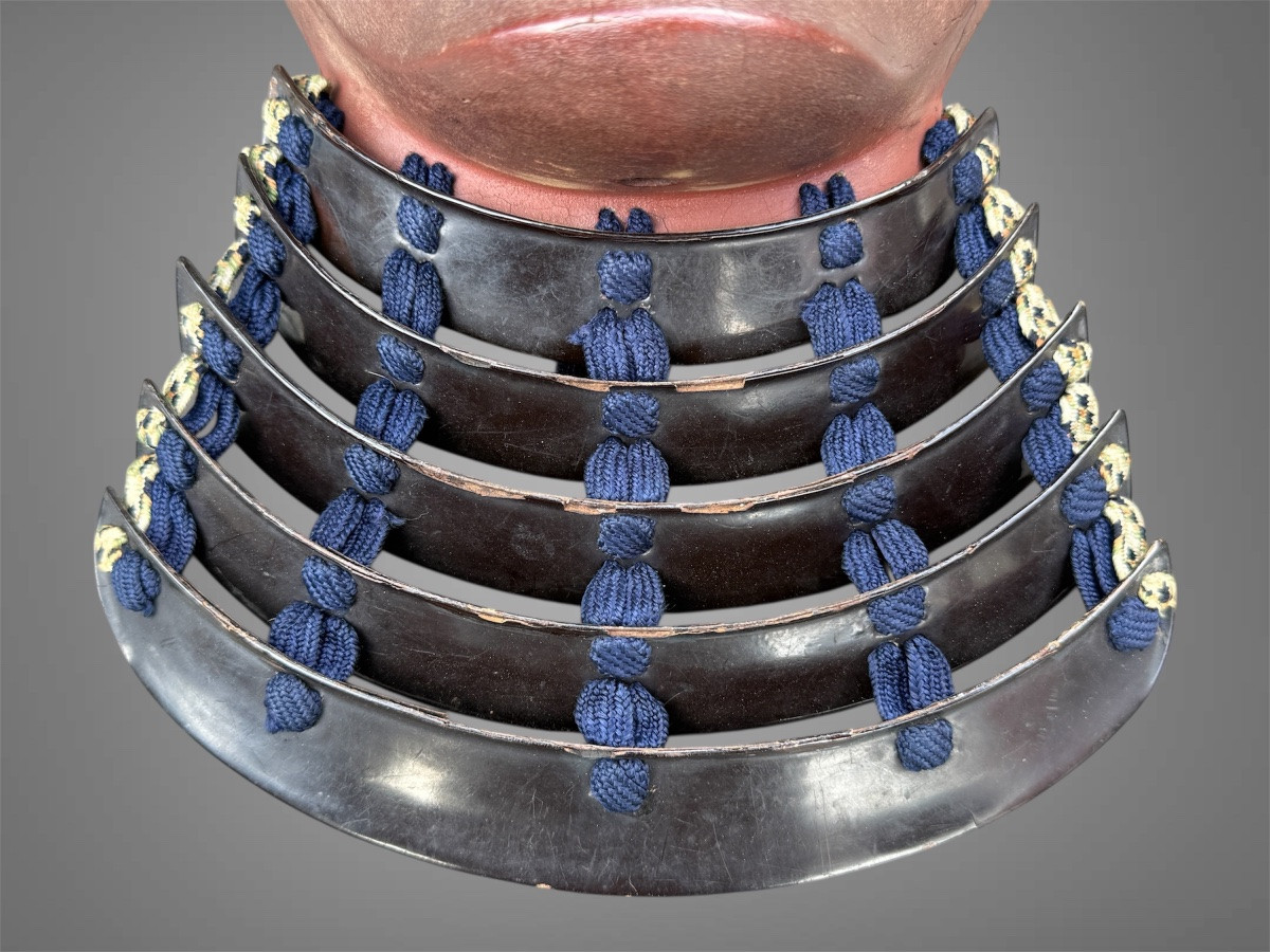 Mempo Samurai Half Mask - Edo Period (1603-1868).-photo-4