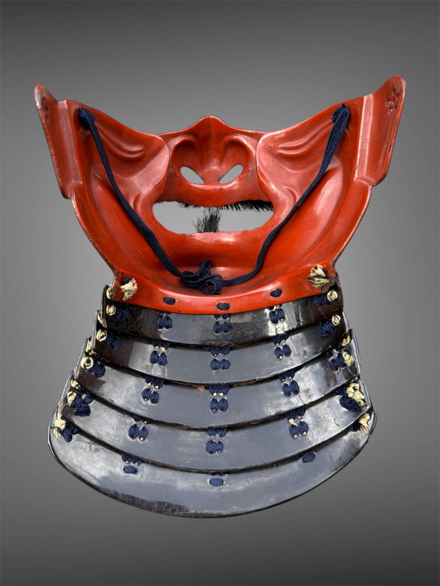 Mempo Samurai Half Mask - Edo Period (1603-1868).-photo-7