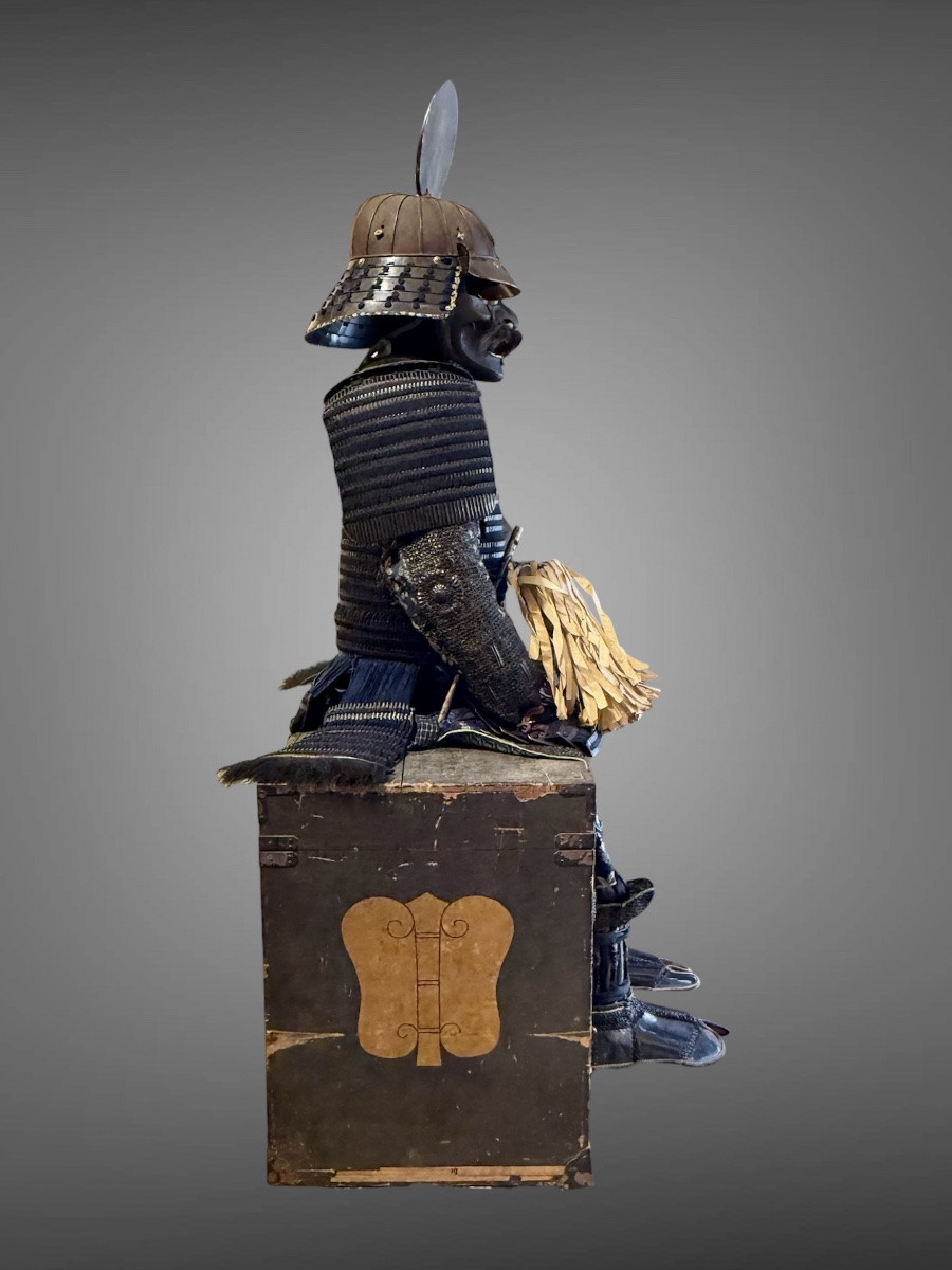 Complete Okudaira Clan Samurai Armor - Edo Period (1603-1868).-photo-4