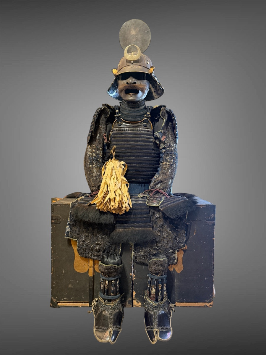 Complete Okudaira Clan Samurai Armor - Edo Period (1603-1868).
