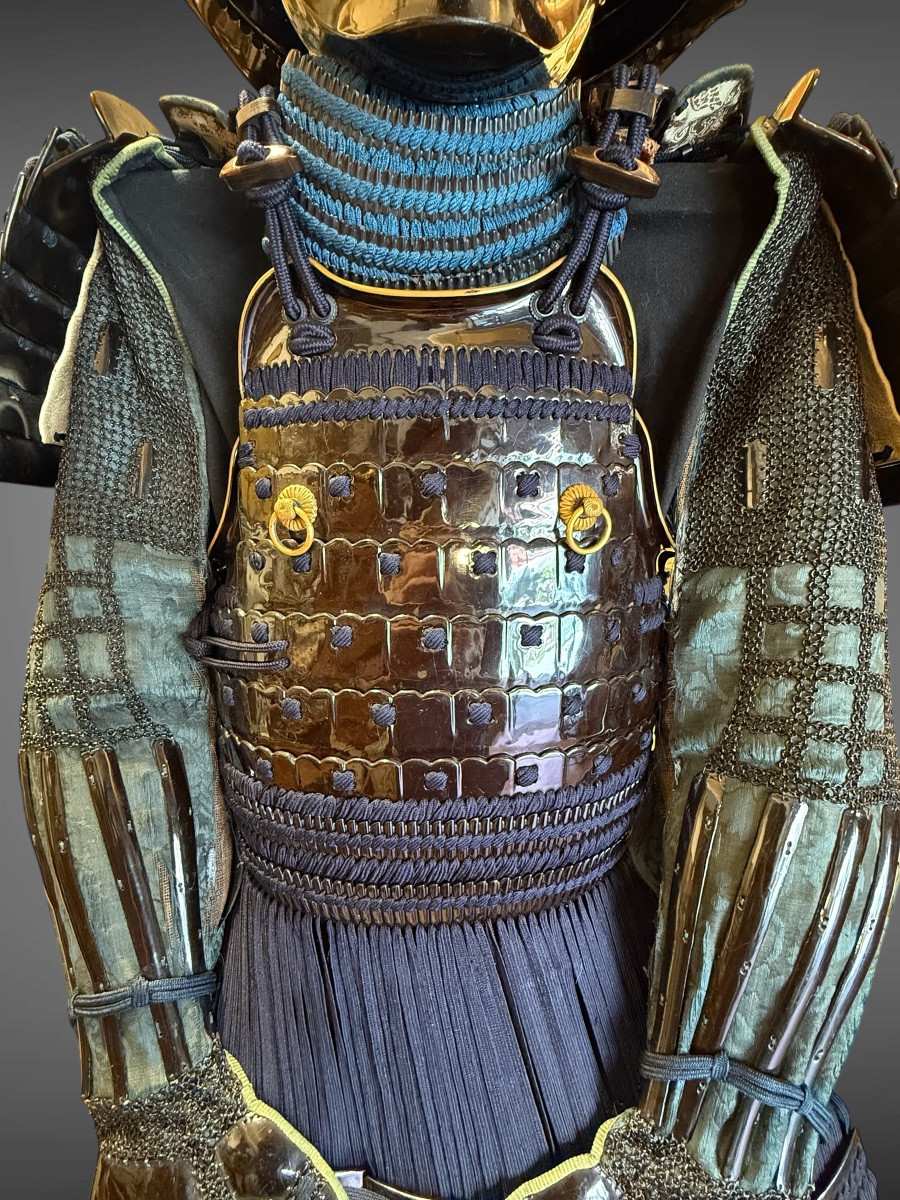 Armure Complète De Samuraï d’un clan japonais - Période Edo (1603-1868).-photo-1