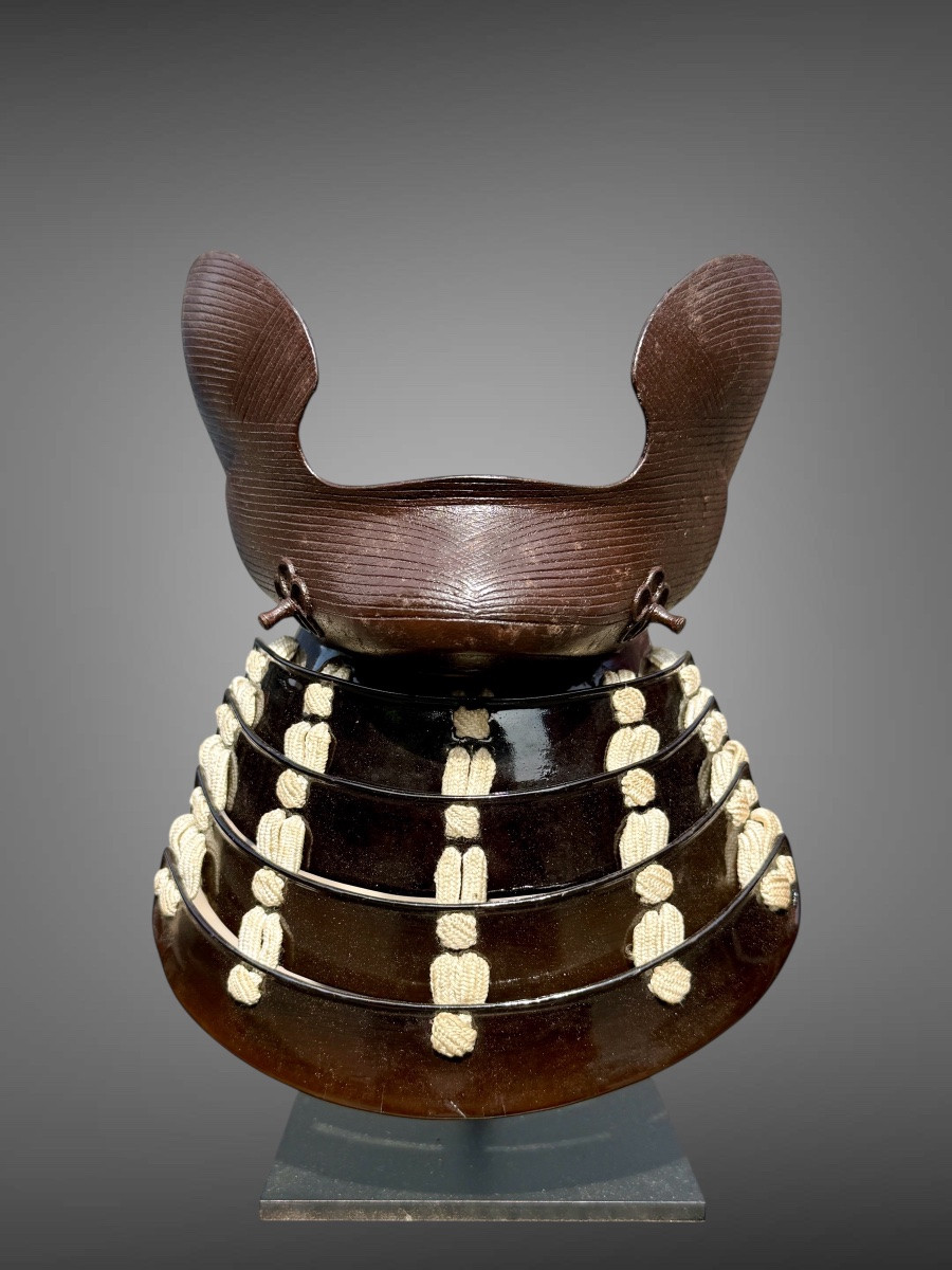 Demi Masque De Samuraï Hampo - Période Edo (1603-1868).-photo-2