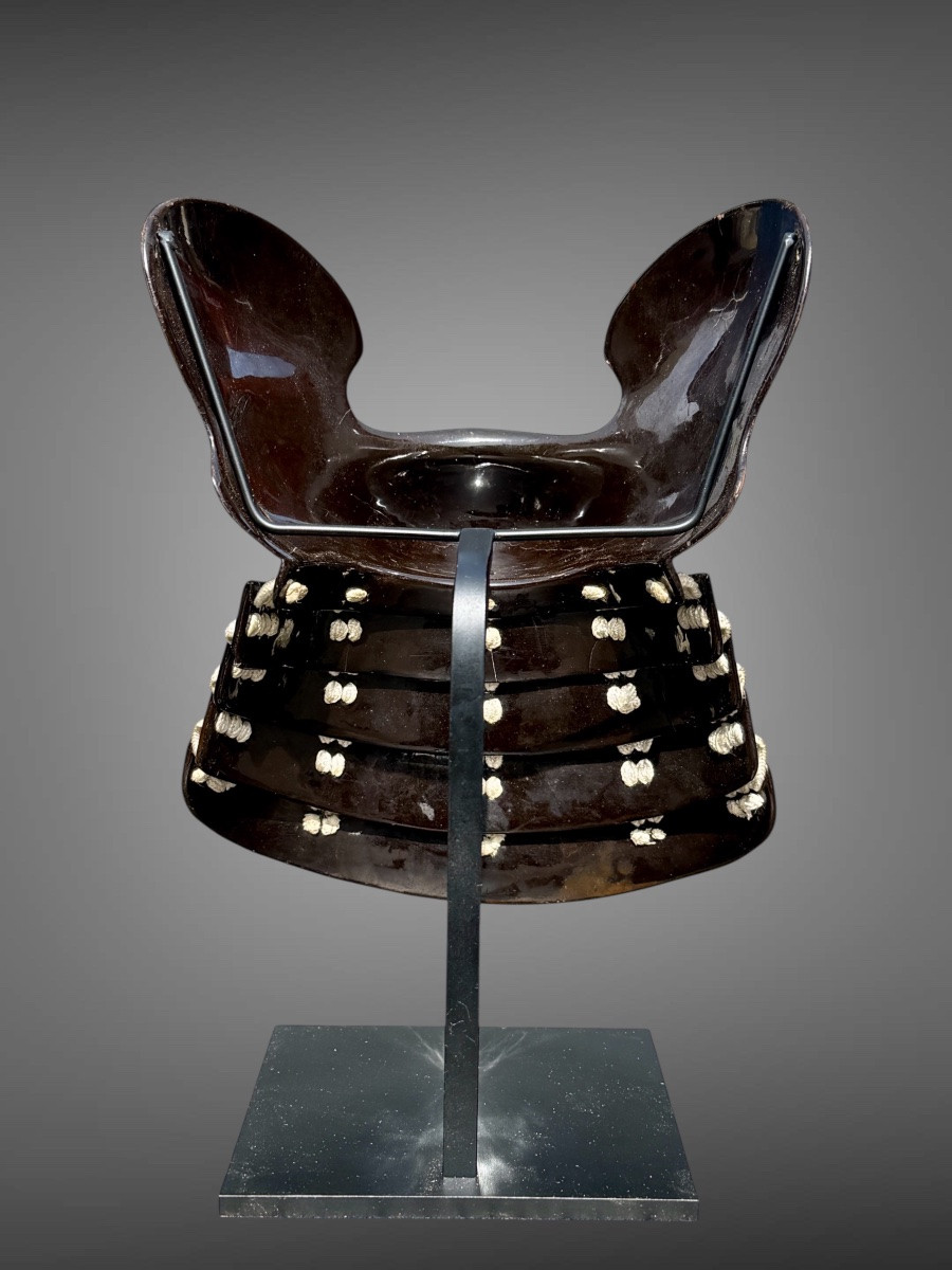 Demi Masque De Samuraï Hampo - Période Edo (1603-1868).-photo-3