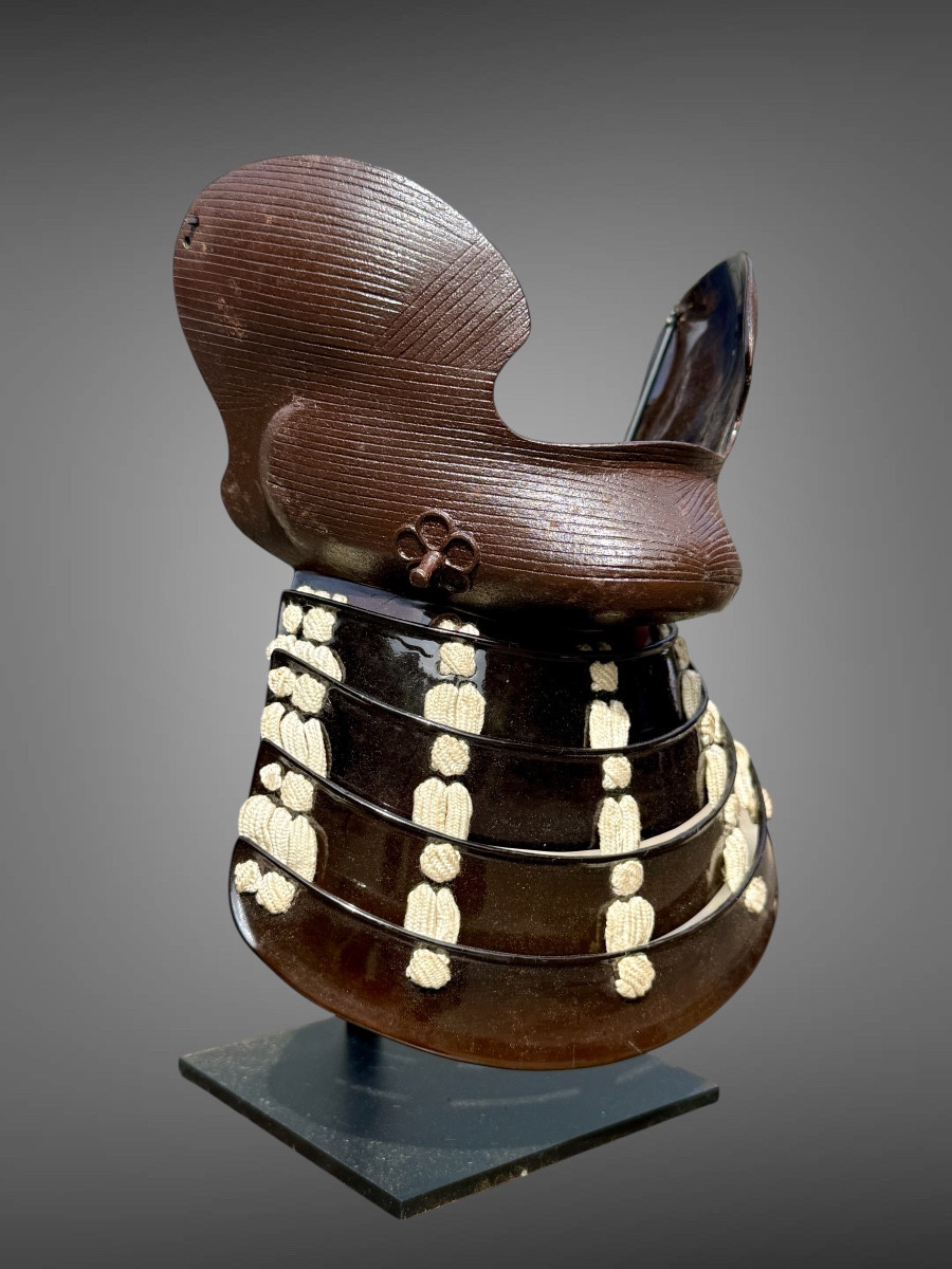 Demi Masque De Samuraï Hampo - Période Edo (1603-1868).