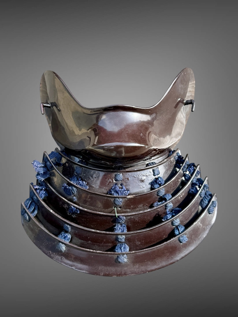 Demi Masque De Samuraï Hampo - Période Edo (1603-1868).-photo-1