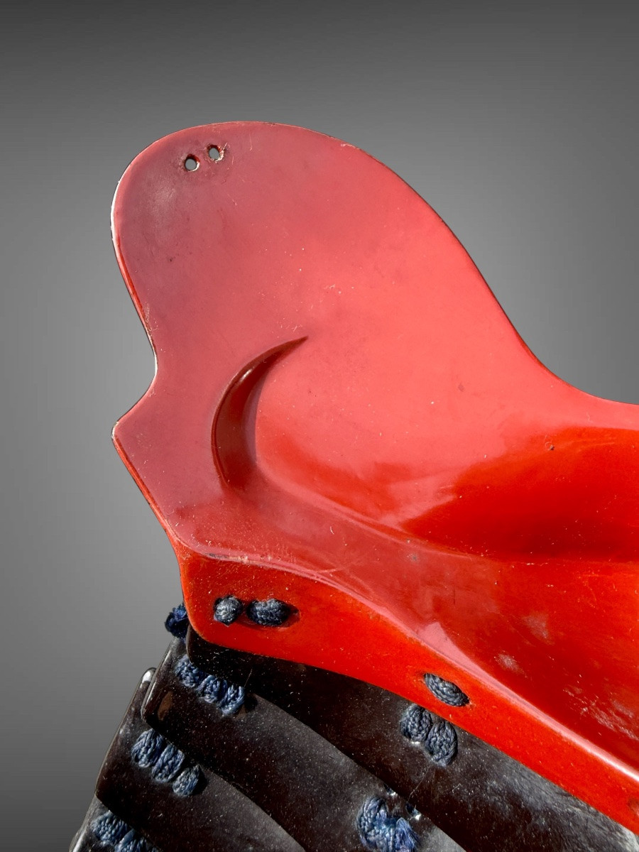 Demi Masque De Samuraï Hampo - Période Edo (1603-1868).-photo-5