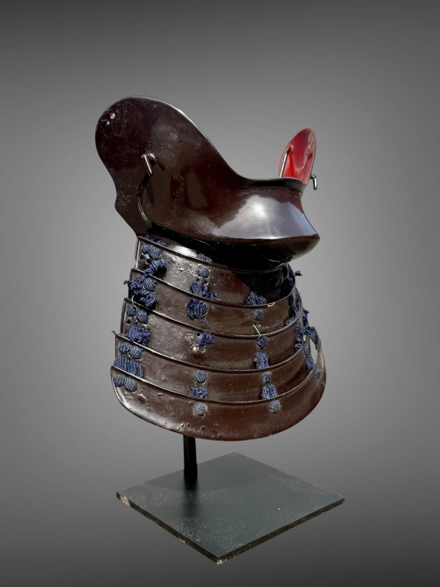 Demi Masque De Samuraï Hampo - Période Edo (1603-1868).
