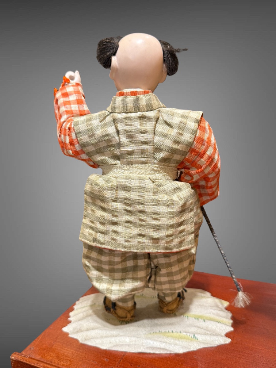 Musha Ningyô Doll Featuring A Samurai On Horseback And His Squire - Showa Period (1926-1989).-photo-6