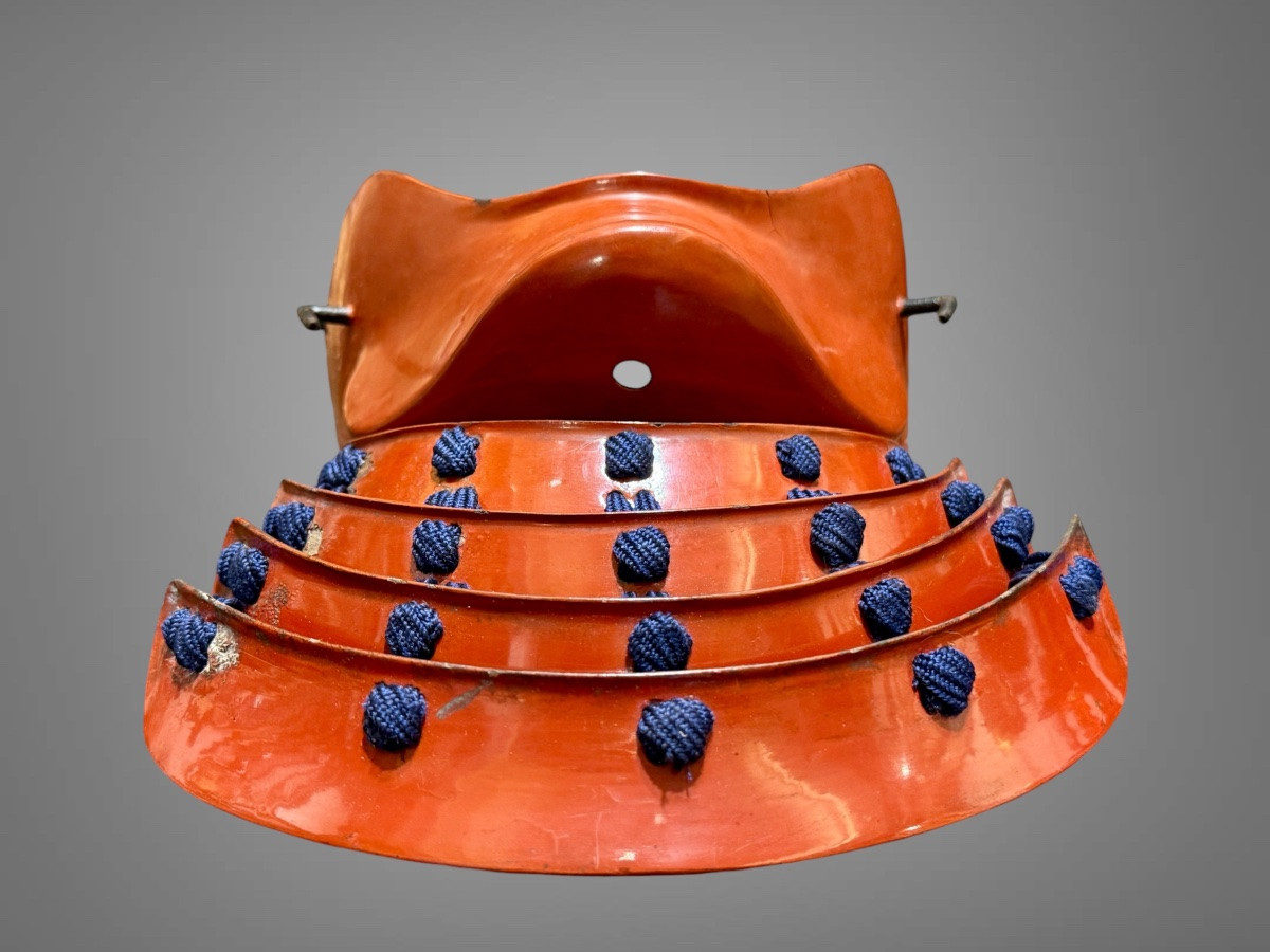 Hampo Samurai Half Mask - Edo Period (1603-1868).-photo-3