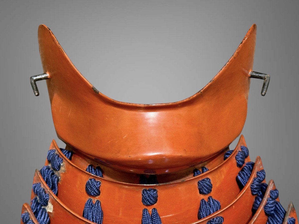 Hampo Samurai Half Mask - Edo Period (1603-1868).-photo-5