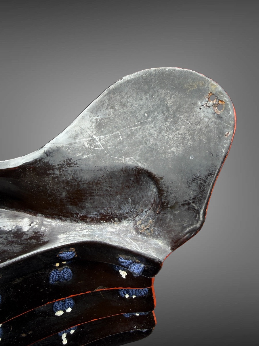Hampo Samurai Half Mask - Edo Period (1603-1868).-photo-8